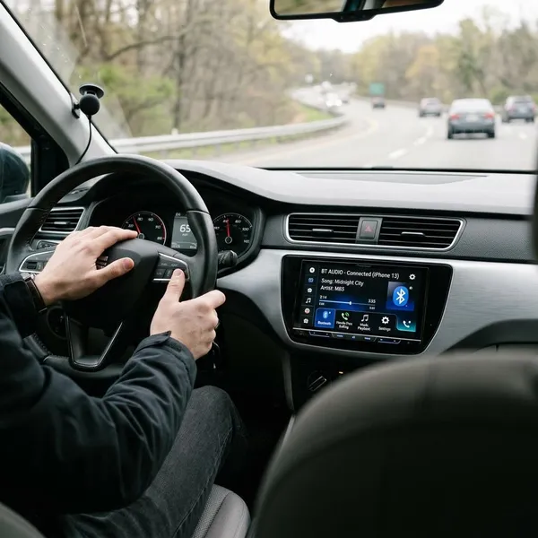 autoradio met microfoon