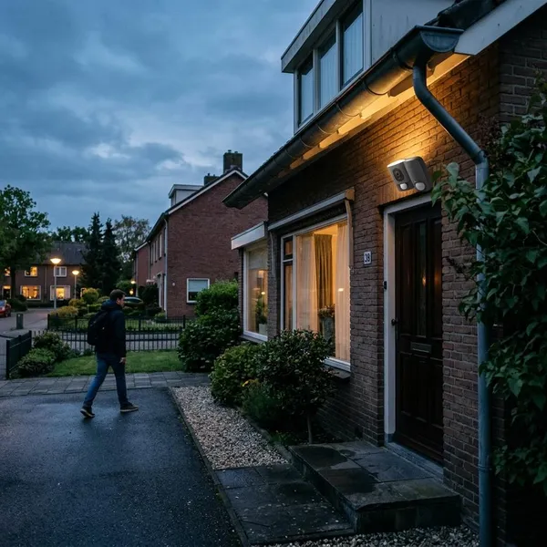 Privacy bij een buitenlamp met camera in Nederland