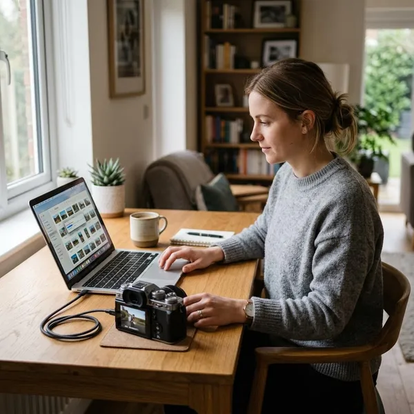 hoe zet je foto's van je camera op de computer