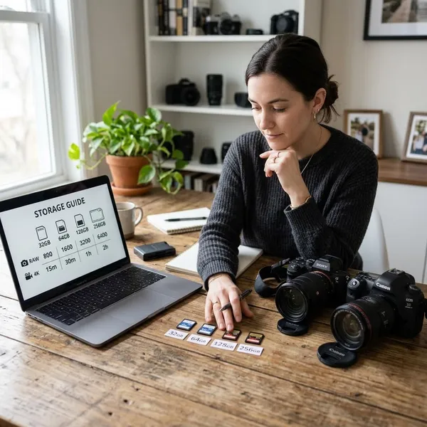 Hoeveel foto's passen op 32GB, 64GB, 128GB en 256GB