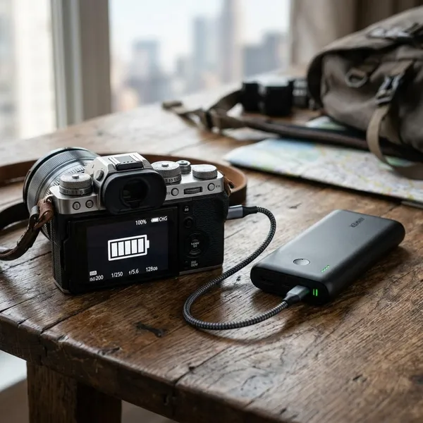 krachtige powerbank voor camera