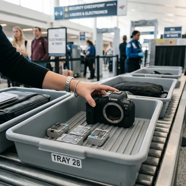 Welke camera apparatuur mag mee in handbagage