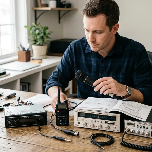 microfoon aansluiten op radio