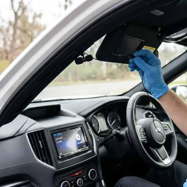 Beste plek om een microfoon voor je autoradio te plaatsen