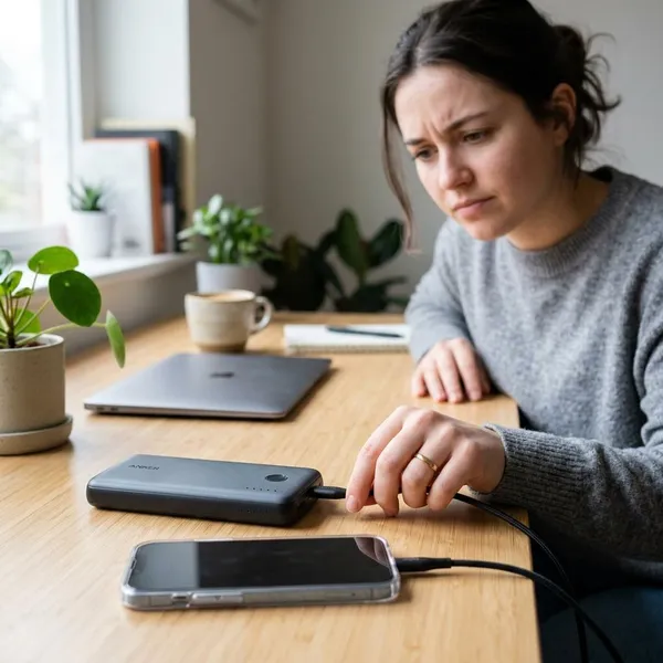 powerbank laadt niet op