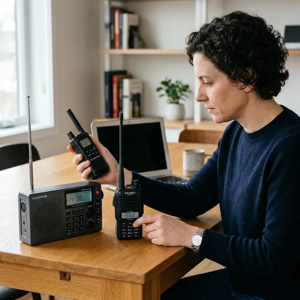 Radio met microfoon of speaker met microfoon