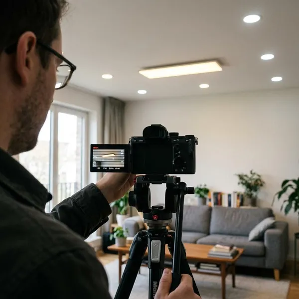 waarom knippert LED verlichting op camera