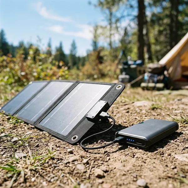 zonnepaneel om powerbank op te laden
